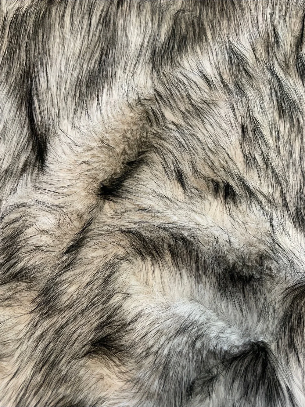 Gray Faux Fur Accent Pillow Covers - Set of 2 new